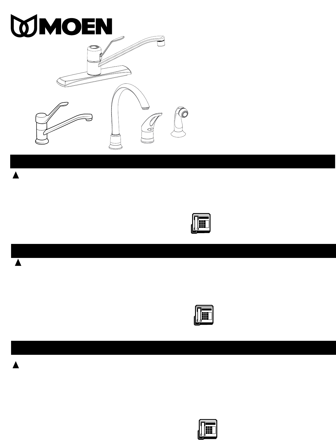 Moen Handle Mechanism Kit For 7400 7600