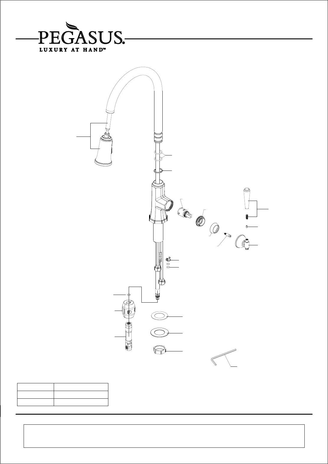 Pegasus Sentio Single Handle Pull Down